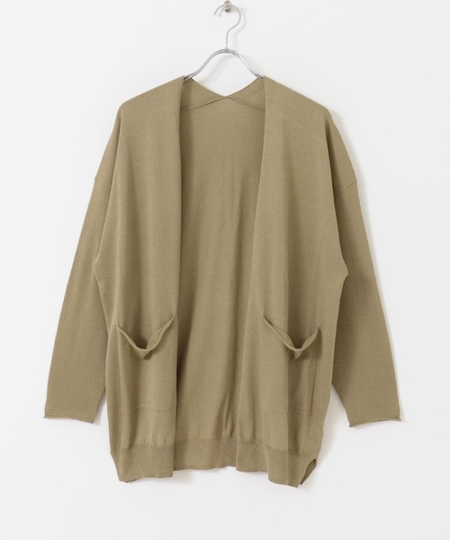URBAN RESEARCH（アーバンリサーチ）の「UV加工ミディ丈カーディガン（カーディガン/ボレロ・レディース・チャコールグレー/ライトグレー/カーキ・FREE）」の20枚目の写真