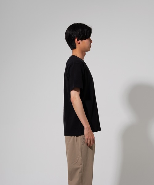 Blue Standard (ブルースタンダード)の「【BLUE STANDARD】オーガニックコットン 無地 ミニワッフルTシャツ(Tシャツ/カットソー・メンズ・ホワイト/オリーブ/ネイビー/杢グレー/ブラック・LARGE/MEDIUM/X-LARGE)」の14枚目の写真
