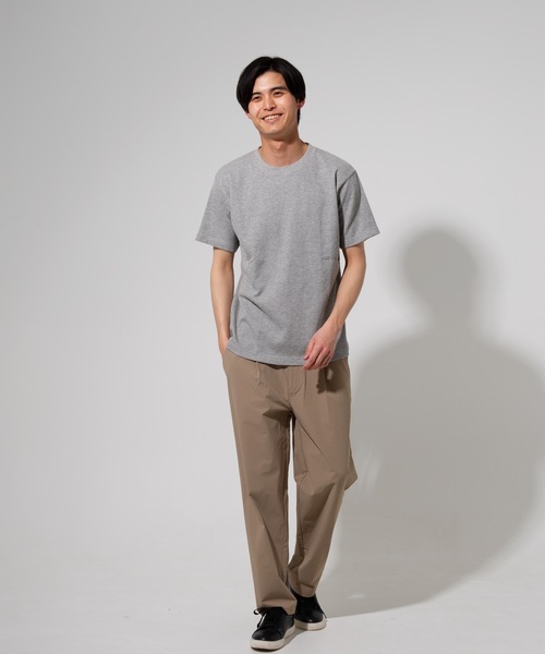 Blue Standard (ブルースタンダード)の「【BLUE STANDARD】オーガニックコットン 無地 ミニワッフルTシャツ(Tシャツ/カットソー・メンズ・ホワイト/オリーブ/ネイビー/杢グレー/ブラック・LARGE/MEDIUM/X-LARGE)」の16枚目の写真