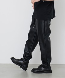 CavariA | PUレザーワイドテーパードパンツ / CATN21-19(その他パンツ)