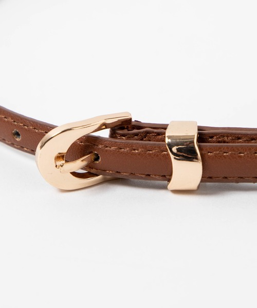 WEGO（ウィゴー）の「WEGO/バックル細ベルト（ベルト・レディース・ブラック/ベージュ/ブラウン/グリーン/その他1/その他2/その他3・FREE）」の9枚目の写真