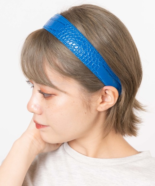 WEGO（ウィゴー）の「WEGO/ワイクロコカチューシャ（カチューシャ・レディース・ブラック/ベージュ/パープル/オレンジ/ブルー・FREE）」の3枚目の写真