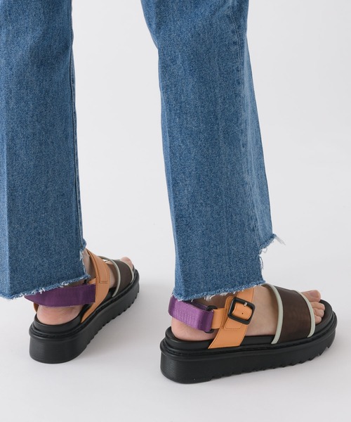 Paradise Picnic（パラダイスピクニック）の「Casselini(キャセリーニ)　メッシュカラーサンダル（サンダル・レディース・ブラック/オレンジ・MEDIUM/LARGE）」の6枚目の写真