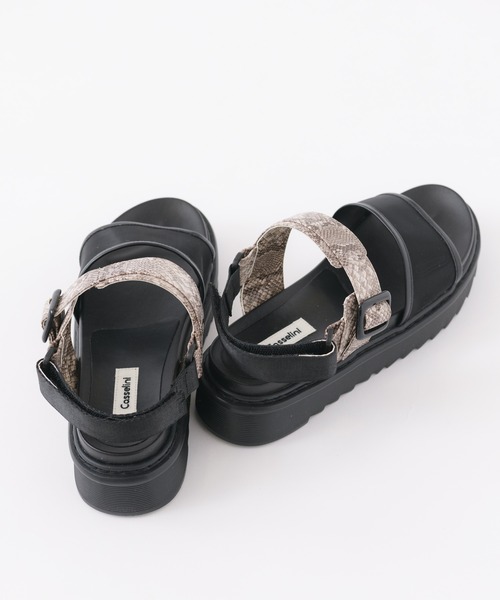 Paradise Picnic（パラダイスピクニック）の「Casselini(キャセリーニ)　メッシュカラーサンダル（サンダル・レディース・ブラック/オレンジ・MEDIUM/LARGE）」の12枚目の写真