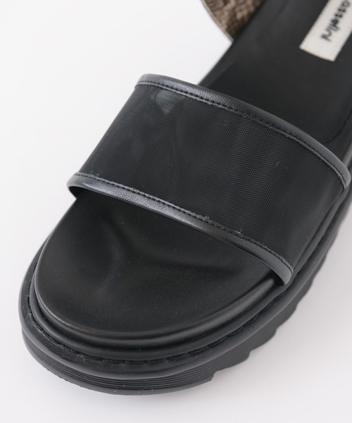 Paradise Picnic（パラダイスピクニック）の「Casselini(キャセリーニ)　メッシュカラーサンダル（サンダル・レディース・ブラック/オレンジ・MEDIUM/LARGE）」の13枚目の写真