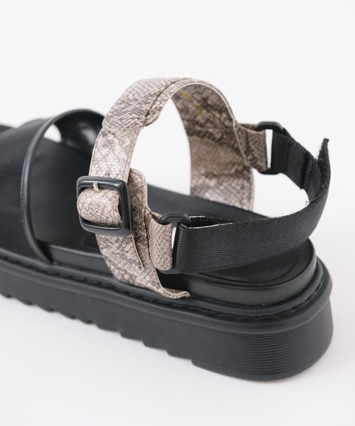 Paradise Picnic（パラダイスピクニック）の「Casselini(キャセリーニ)　メッシュカラーサンダル（サンダル・レディース・ブラック/オレンジ・MEDIUM/LARGE）」の14枚目の写真