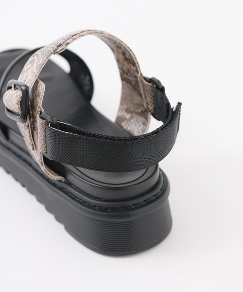 Paradise Picnic（パラダイスピクニック）の「Casselini(キャセリーニ)　メッシュカラーサンダル（サンダル・レディース・ブラック/オレンジ・MEDIUM/LARGE）」の15枚目の写真