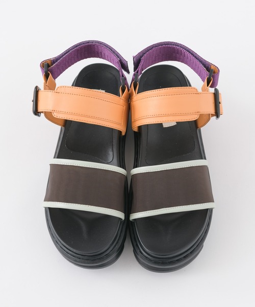 Paradise Picnic（パラダイスピクニック）の「Casselini(キャセリーニ)　メッシュカラーサンダル（サンダル・レディース・ブラック/オレンジ・MEDIUM/LARGE）」の18枚目の写真