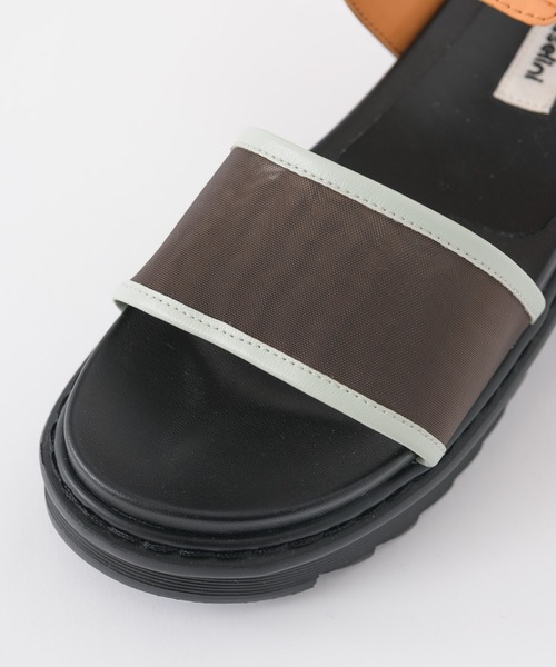 Paradise Picnic（パラダイスピクニック）の「Casselini(キャセリーニ)　メッシュカラーサンダル（サンダル・レディース・ブラック/オレンジ・MEDIUM/LARGE）」の19枚目の写真