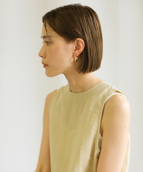 select MOCA（セレクトモカ）の「シンプルフープピアス（ピアス（両耳用）・レディース・シルバー/ゴールド・FREE）」の4枚目の写真