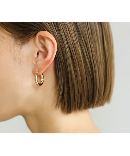 select MOCA（セレクトモカ）の「シンプルフープピアス（ピアス（両耳用）・レディース・シルバー/ゴールド・FREE）」の11枚目の写真