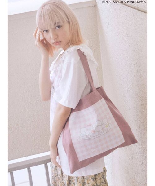 merry jenny（メリージェニー）の「80’s Sanrio characters tote bag（トートバッグ・レディース・ラベンダー/クリーム・FREE）」の17枚目の写真