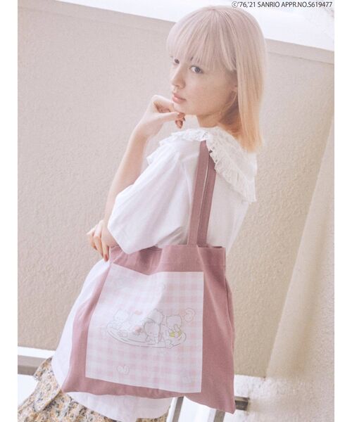 merry jenny（メリージェニー）の「80’s Sanrio characters tote bag（トートバッグ・レディース・ラベンダー/クリーム・FREE）」の18枚目の写真