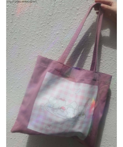 merry jenny（メリージェニー）の「80’s Sanrio characters tote bag（トートバッグ・レディース・ラベンダー/クリーム・FREE）」の2枚目の写真