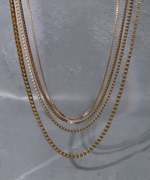 SBG（エスビー）の「SBG 金属アレルギー対応 メンズ ステンレスベネチアンチェーンネックレス（ネックレス・メンズ・ブラック/シルバー/ゴールド・P/K/F/A/C/E/H/J/N/O/D/M/L/B/G/I）」の4枚目の写真