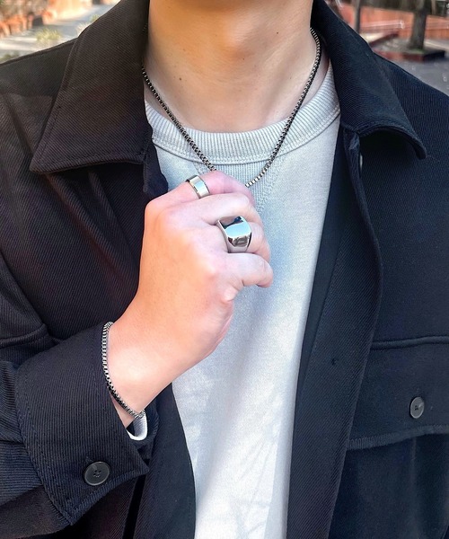 SBG（エスビー）の「SBG 金属アレルギー対応 メンズ ステンレスベネチアンチェーンネックレス（ネックレス・メンズ・ブラック/シルバー/ゴールド・P/K/F/A/C/E/H/J/N/O/D/M/L/B/G/I）」の12枚目の写真