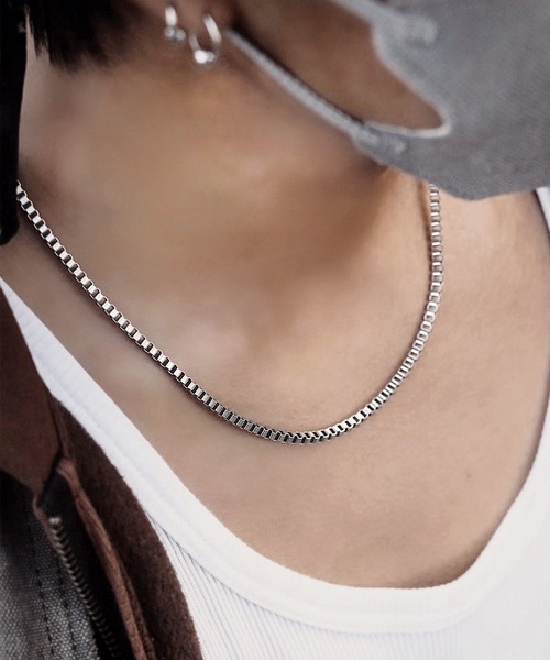 セール】SBG 金属アレルギー対応 メンズ ステンレスベネチアンチェーン