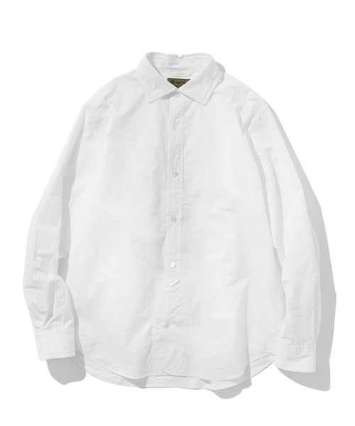 Nigel Cabourn ホワイト 長袖シャツ 48 ワイドフィットなオックスフォードシャツ》BRITISH OFFICERS