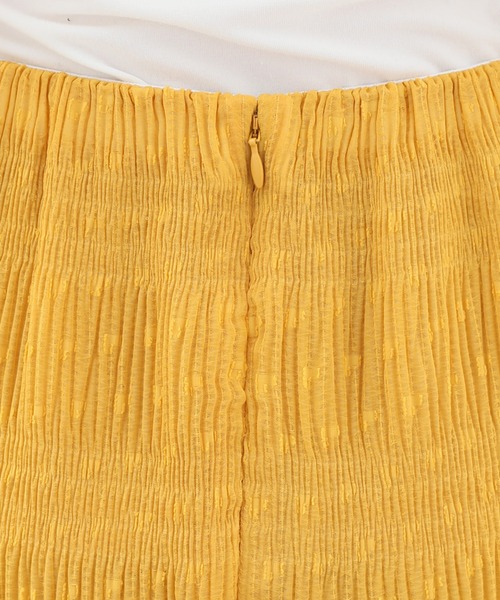 SLOBE citron.（スローブシトロン）の「SLOBE citron. シャーリングアイラインスカート◆（スカート・レディース・イエロー/ライトグリーン・FREE）」の10枚目の写真