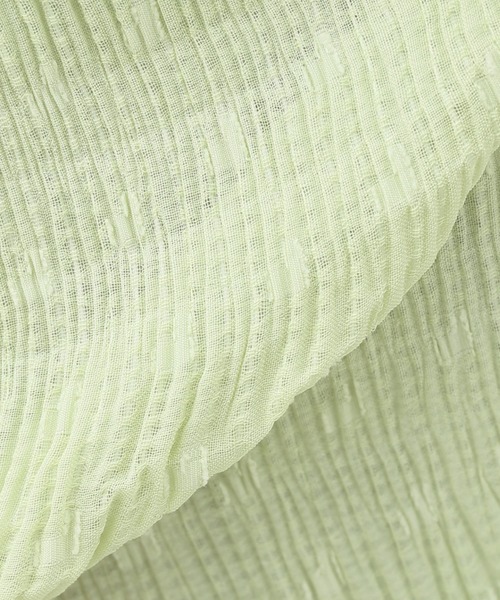 SLOBE citron.（スローブシトロン）の「SLOBE citron. シャーリングアイラインスカート◆（スカート・レディース・イエロー/ライトグリーン・FREE）」の20枚目の写真