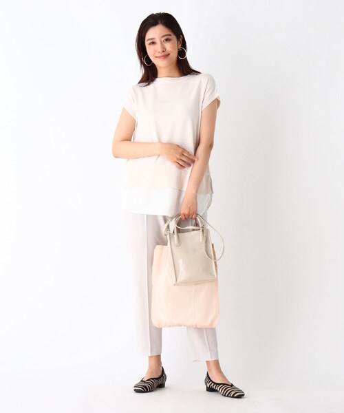 OPAQUE.CLIP（オペークドットクリップ）の「◆エナメルミニショルダーバッグ【エコバッグ付・2WAY】（ショルダーバッグ・レディース・パープル系1/グリーン系その他3/ライトグリーン系・00）」の4枚目の写真