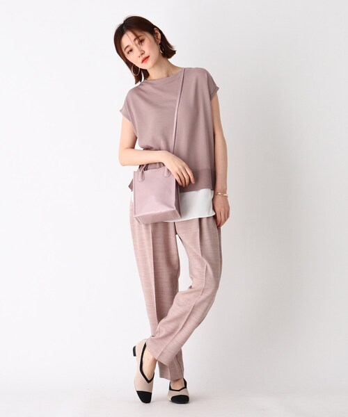 OPAQUE.CLIP（オペークドットクリップ）の「◆エナメルミニショルダーバッグ【エコバッグ付・2WAY】（ショルダーバッグ・レディース・パープル系1/グリーン系その他3/ライトグリーン系・00）」の16枚目の写真