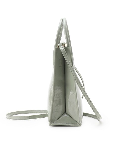 OPAQUE.CLIP（オペークドットクリップ）の「◆エナメルミニショルダーバッグ【エコバッグ付・2WAY】（ショルダーバッグ・レディース・パープル系1/グリーン系その他3/ライトグリーン系・00）」の19枚目の写真