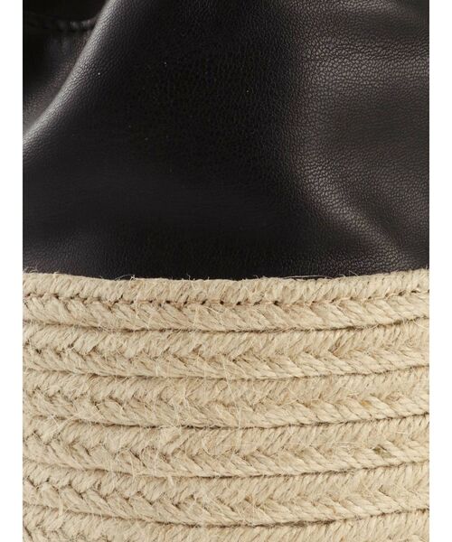 ELENDEEK（エレンディーク）の「ファイクレザーミックスパースバッグ（ハンドバッグ・レディース・オフホワイト/ブラック・FREE）」の11枚目の写真