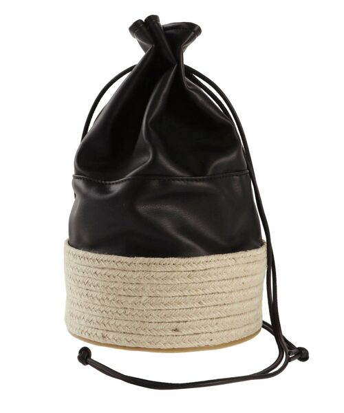 ELENDEEK（エレンディーク）の「ファイクレザーミックスパースバッグ（ハンドバッグ・レディース・オフホワイト/ブラック・FREE）」の13枚目の写真