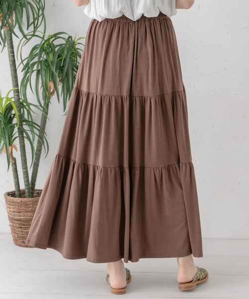 URBAN RESEARCH Sonny Label（アーバンリサーチサニーレーベル）の「ティアードカットスカート（スカート・レディース・ブラック/ブラウン/グリーン系その他・FREE）」の20枚目の写真