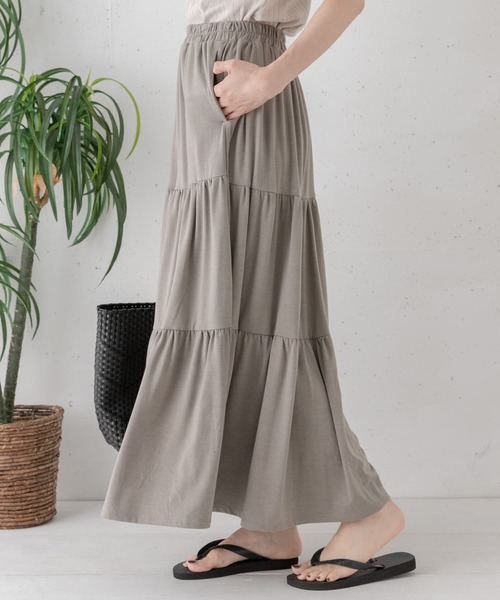 URBAN RESEARCH Sonny Label（アーバンリサーチサニーレーベル）の「ティアードカットスカート（スカート・レディース・ブラック/ブラウン/グリーン系その他・FREE）」の18枚目の写真