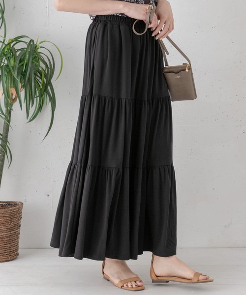 URBAN RESEARCH Sonny Label（アーバンリサーチサニーレーベル）の「ティアードカットスカート（スカート・レディース・ブラック/ブラウン/グリーン系その他・FREE）」の14枚目の写真