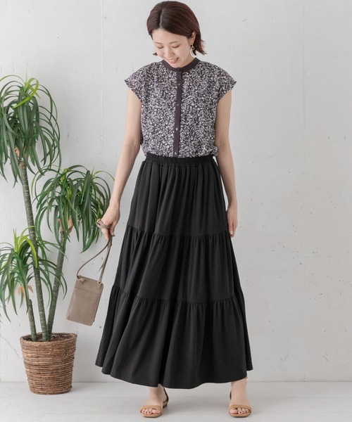 URBAN RESEARCH Sonny Label（アーバンリサーチサニーレーベル）の「ティアードカットスカート（スカート・レディース・ブラック/ブラウン/グリーン系その他・FREE）」の12枚目の写真