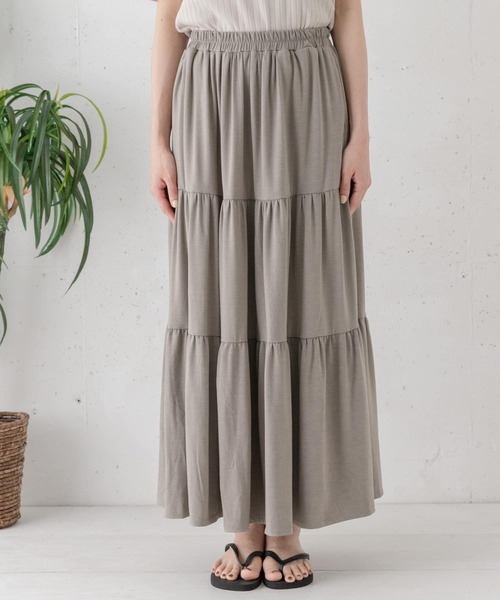 URBAN RESEARCH Sonny Label（アーバンリサーチサニーレーベル）の「ティアードカットスカート（スカート・レディース・ブラック/ブラウン/グリーン系その他・FREE）」の21枚目の写真