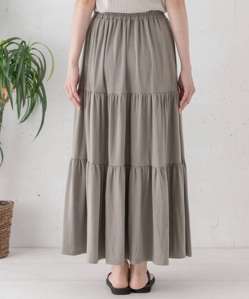 URBAN RESEARCH Sonny Label（アーバンリサーチサニーレーベル）の「ティアードカットスカート（スカート・レディース・ブラック/ブラウン/グリーン系その他・FREE）」の7枚目の写真