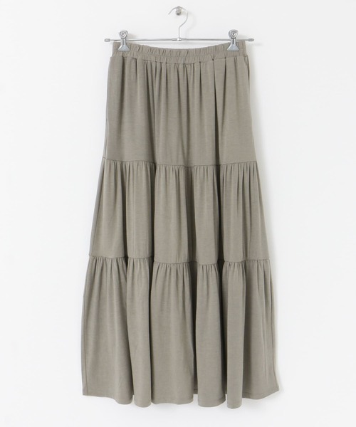 URBAN RESEARCH Sonny Label（アーバンリサーチサニーレーベル）の「ティアードカットスカート（スカート・レディース・ブラック/ブラウン/グリーン系その他・FREE）」の19枚目の写真