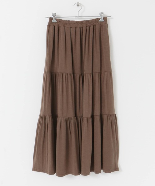 URBAN RESEARCH Sonny Label（アーバンリサーチサニーレーベル）の「ティアードカットスカート（スカート・レディース・ブラック/ブラウン/グリーン系その他・FREE）」の15枚目の写真