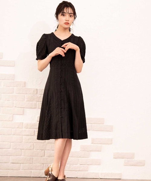 WILLSELECTION（ウィルセレクション）の「コットンレースフレアワンピース（ワンピース・レディース・オフホワイト/ピンク・MEDIUM/SMALL）」の11枚目の写真