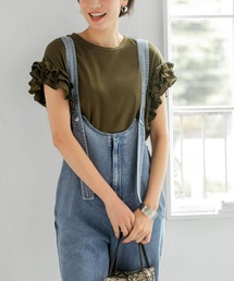 STYLE DELI（スタイルデリ）の「【Made in JAPAN】フリルポイントTシャツ（Tシャツ/カットソー）」