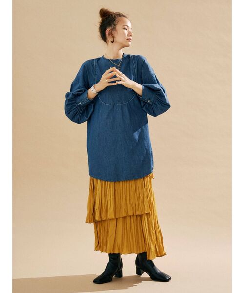 Ungrid（アングリッド）の「スクエアトゥヒールブーツ（ブーツ・レディース・ブラック/オフホワイト/ブラウン・S/L/M）」の12枚目の写真