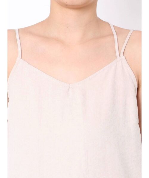 EMODA（エモダ）の「ダブルストラップロングキャミワンピース（ワンピース・レディース・ブラック/マスタード/アイボリー・FREE）」の6枚目の写真