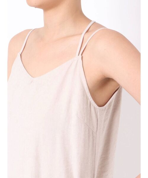 EMODA（エモダ）の「ダブルストラップロングキャミワンピース（ワンピース・レディース・ブラック/マスタード/アイボリー・FREE）」の12枚目の写真