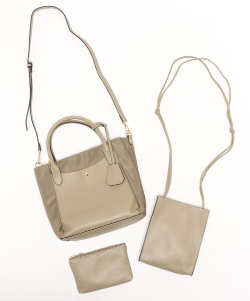 DouDou（ドゥドゥ）の「ワンマイルショルダー付ナイロン（トートバッグ・レディース・ブラック/オレンジ/グリーン・FREE）」の8枚目の写真