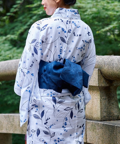 Chico（チコ）の「【浴衣用帯】柄編み帯（和装小物・レディース・ネイビー・FREE）」の6枚目の写真