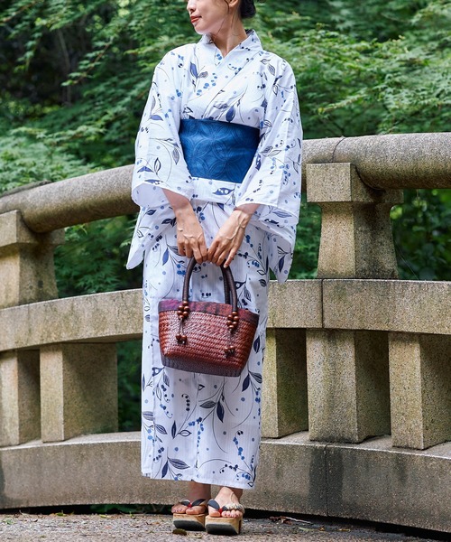 Chico（チコ）の「【浴衣用帯】柄編み帯（和装小物・レディース・ネイビー・FREE）」の2枚目の写真