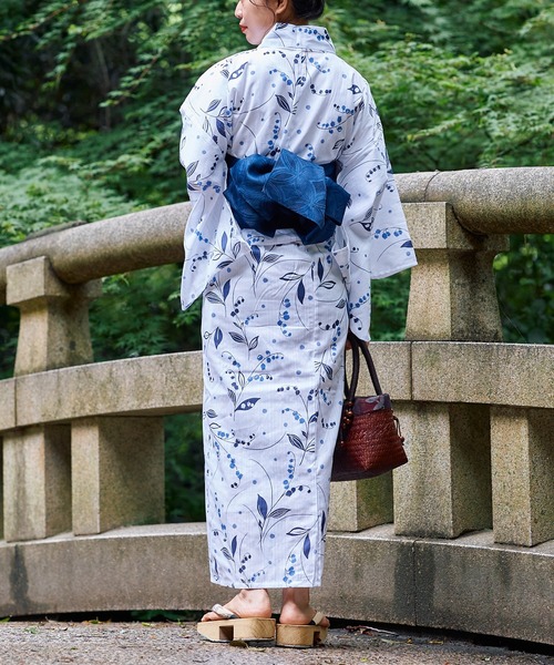 Chico（チコ）の「【浴衣用帯】柄編み帯（和装小物・レディース・ネイビー・FREE）」の4枚目の写真