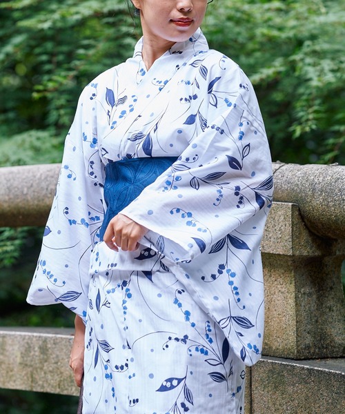 Chico（チコ）の「【浴衣用帯】柄編み帯（和装小物・レディース・ネイビー・FREE）」の5枚目の写真