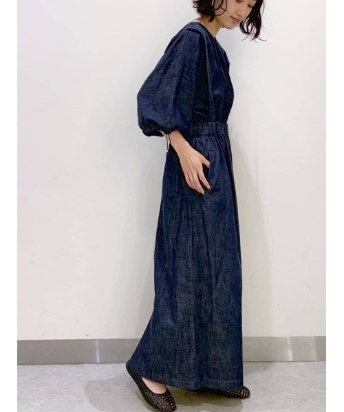 BEARDSLEY(ビアズリー)の「デニムイージースカート(スカート・レディース・インディゴブルー・FREE)」の2枚目の写真