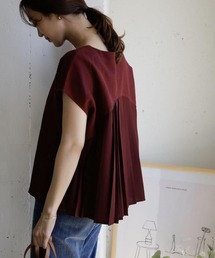 URBAN RESEARCH DOORS | バックプリーツ切替Vネックブラウス(シャツ/ブラウス)