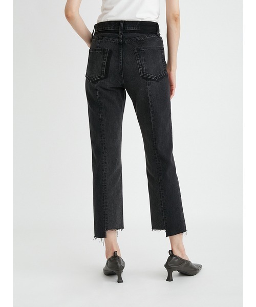 Mila Owen（ミラオーウェン）の「フロント裾段差加工デニムパンツ